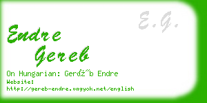 endre gereb business card